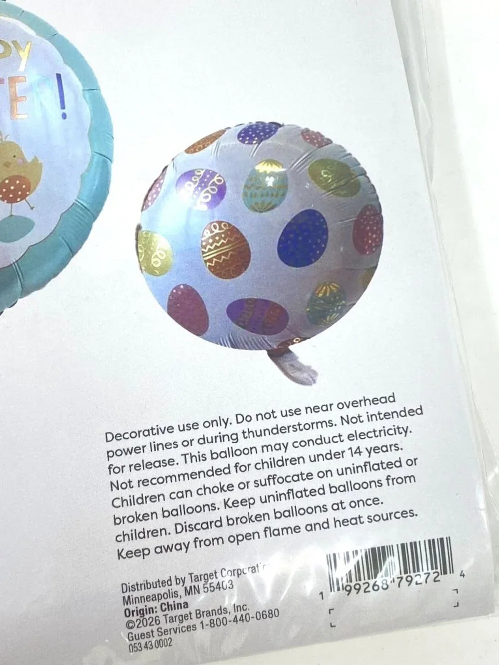 Target 3pc Easter Foil Balloon Spritz™ Decor Party Festive Decor